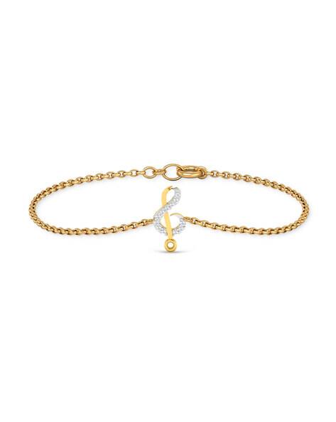 Dishis Yellow Gold Diamond-Studded Bracelet