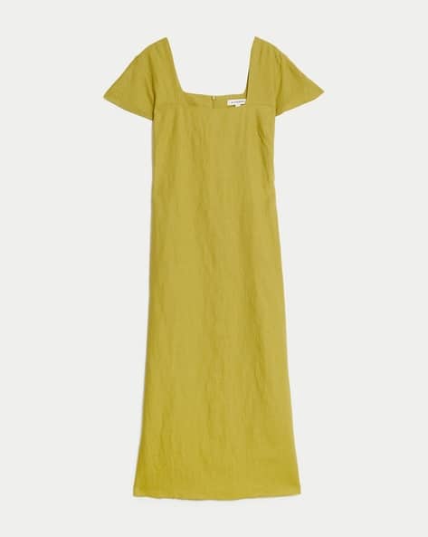 Buy Lime Green Dresses for Women by Marks Spencer Online - Main Image