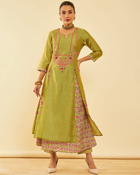 Buy Olive Kurta Suit Sets for Women by SOCH Online