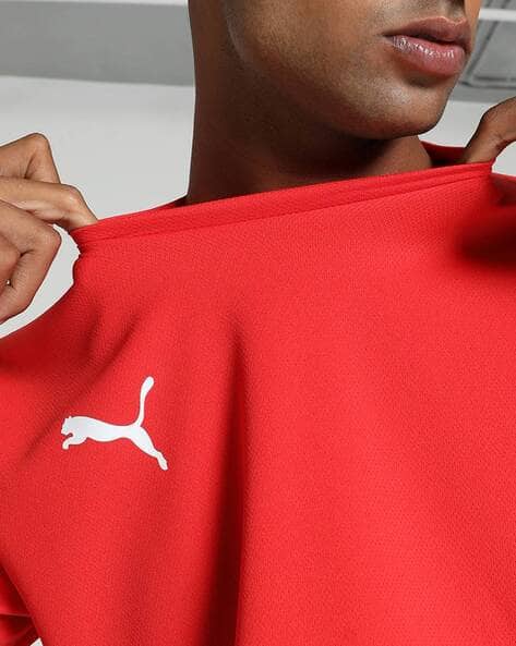 Price History of Puma Teamrise Men Logo Football Jersey from Ajio