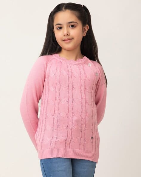 Buy Pink Sweaters Cardigans for Girls by PURPLE UNITED KIDS