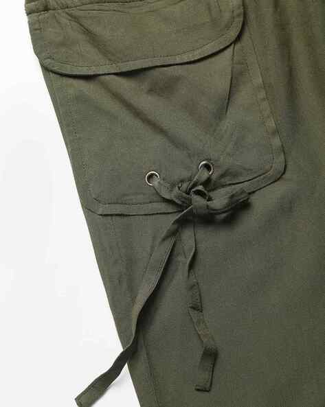 Olive green store cargo jumpsuit