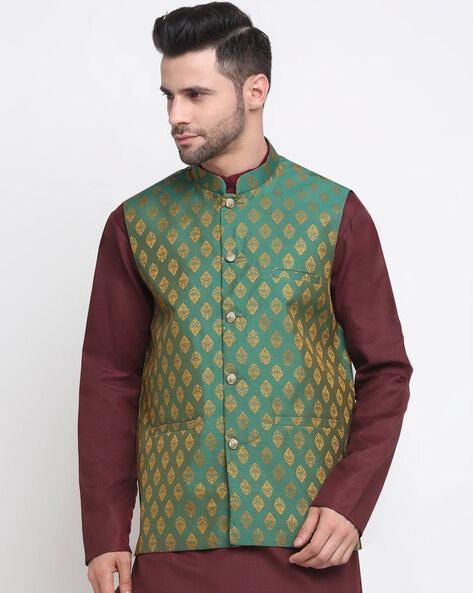 Neudis Nehru Jacket with Mandarin Collar