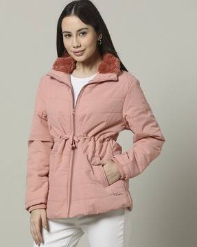Buy Peach Jackets & Coats for Women by Fort Collins Online | Ajio.com