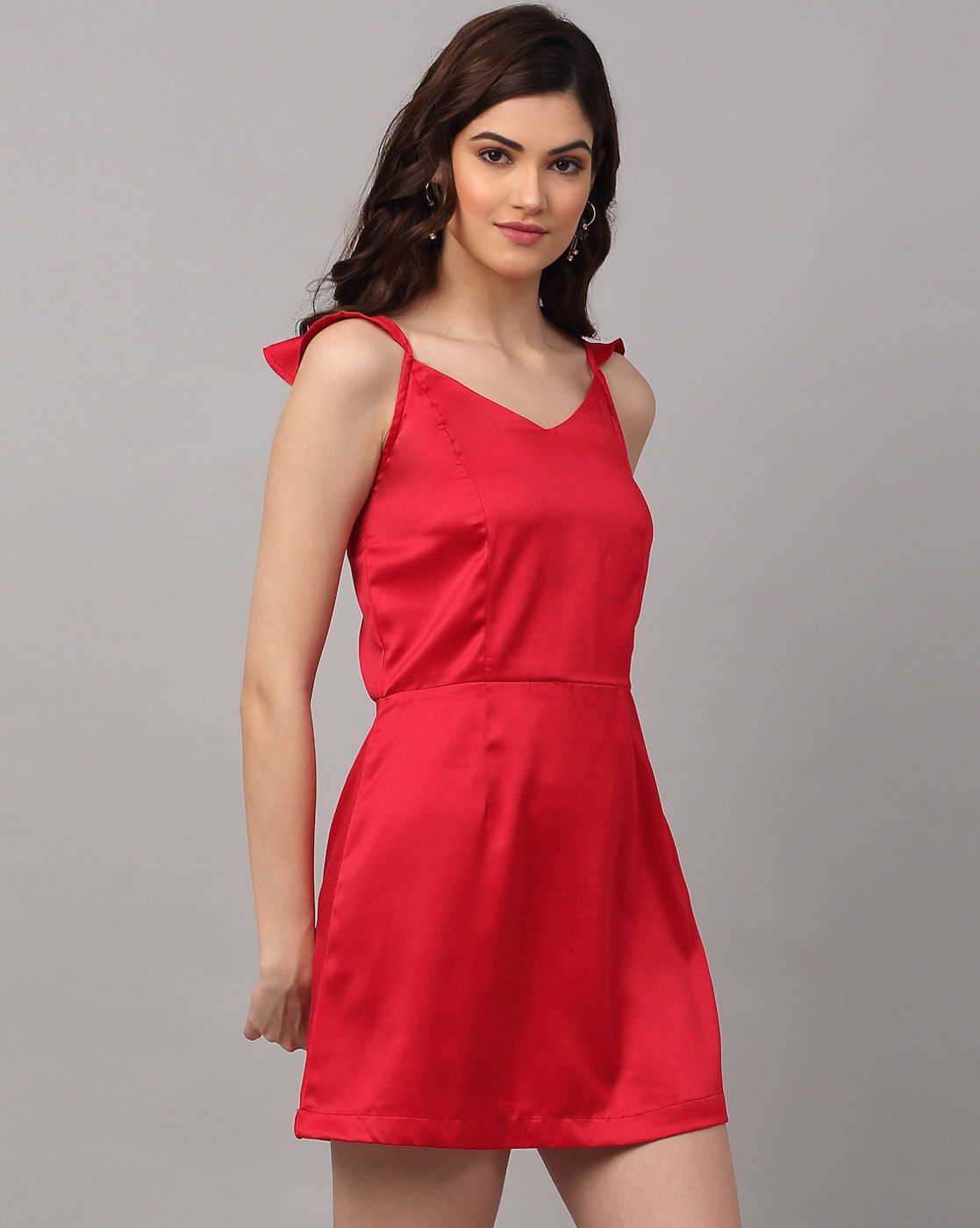 Buy Dear Me Girl's Red Polka Dot A-Line Sleeveless Midi/Knee Length Dress  for Girls at Amazon.in