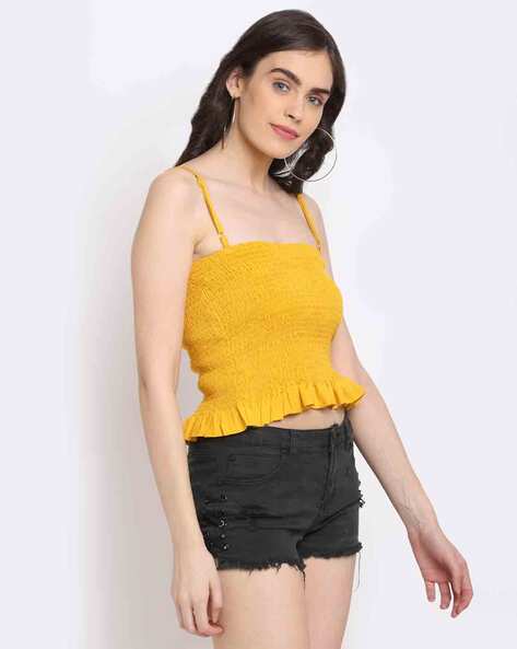 Kijun/キジュン Smocked Tube Top チューブトップ レディース