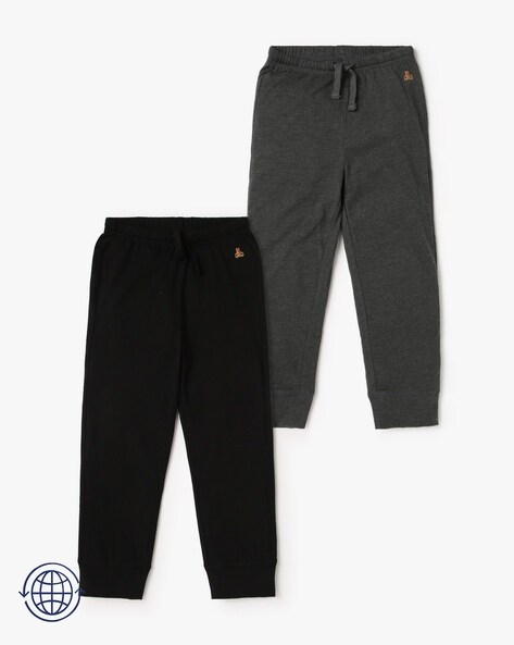 Pack of 2 Joggers with Elasticated Drawstring Waist
