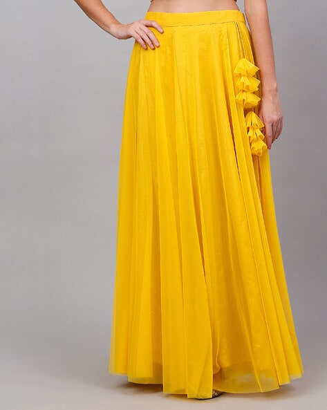 Buy online Fawn Self Design Flared Maxi Skirt from Skirts, tapered pants &  Palazzos for Women by Clora Creation for ₹1239 at 27% off | 2024  Limeroad.com