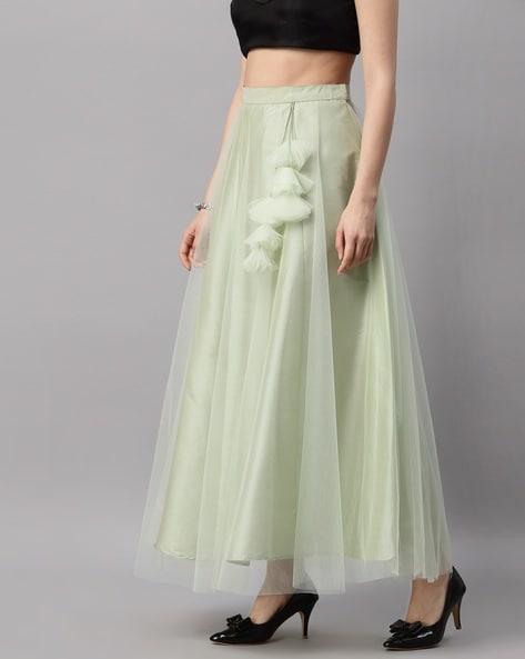 Buy Green Skirts Ghagras for Women by NEUDIS Online Ajio