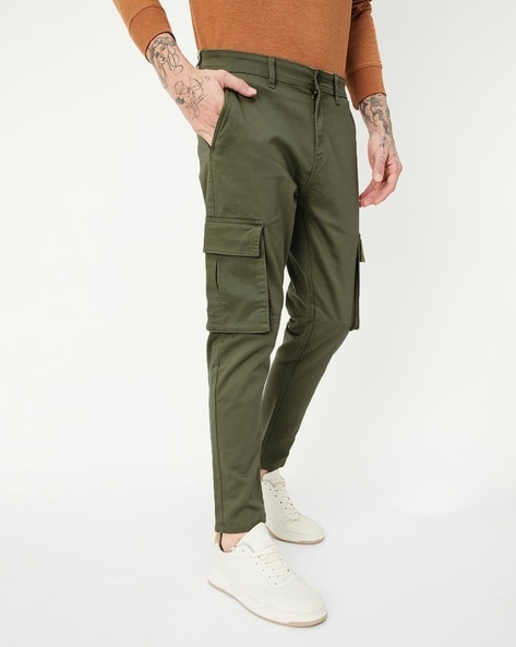 Max Men Solid Carrot Fit Casual Trousers - Price History