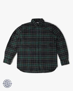 Checked Relaxed Fit Shirt-image-11