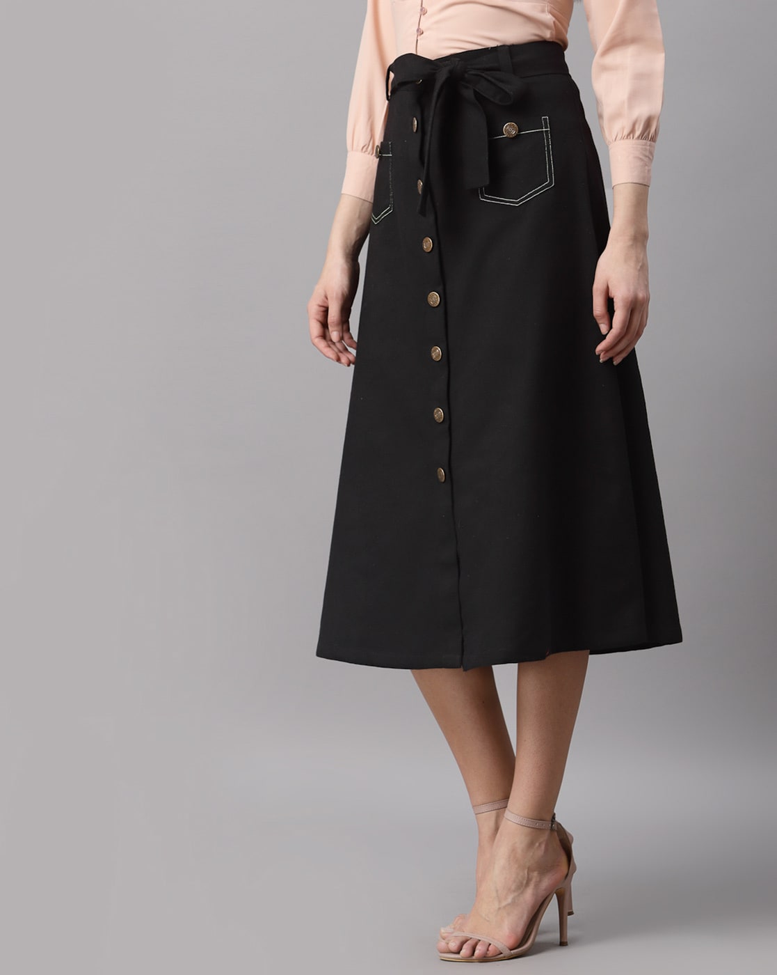 Check styling ideas for「Extra Fine Cotton Broadcloth Long Sleeve Shirt、U  Flare Long Skirt」| UNIQLO PH