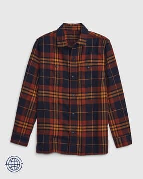 gap kids Checked Relaxed Fit Shirt-picture-41