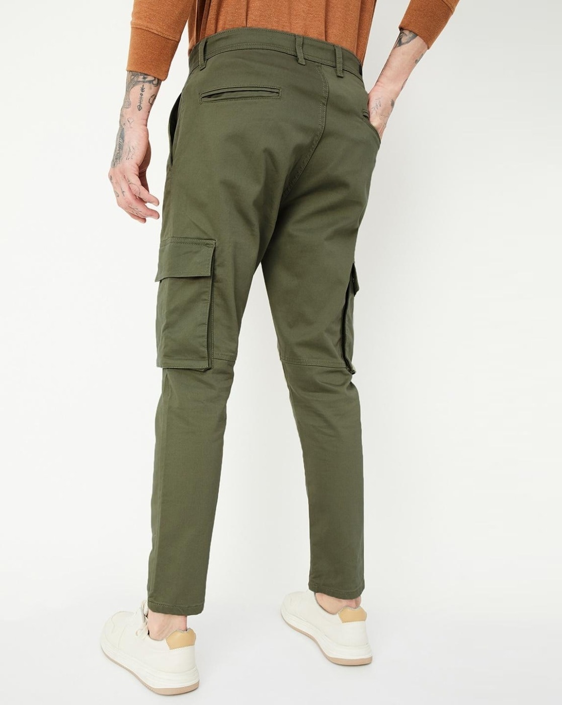 Vintage Corduroy Cargo Pants - Olive | mnml | shop now