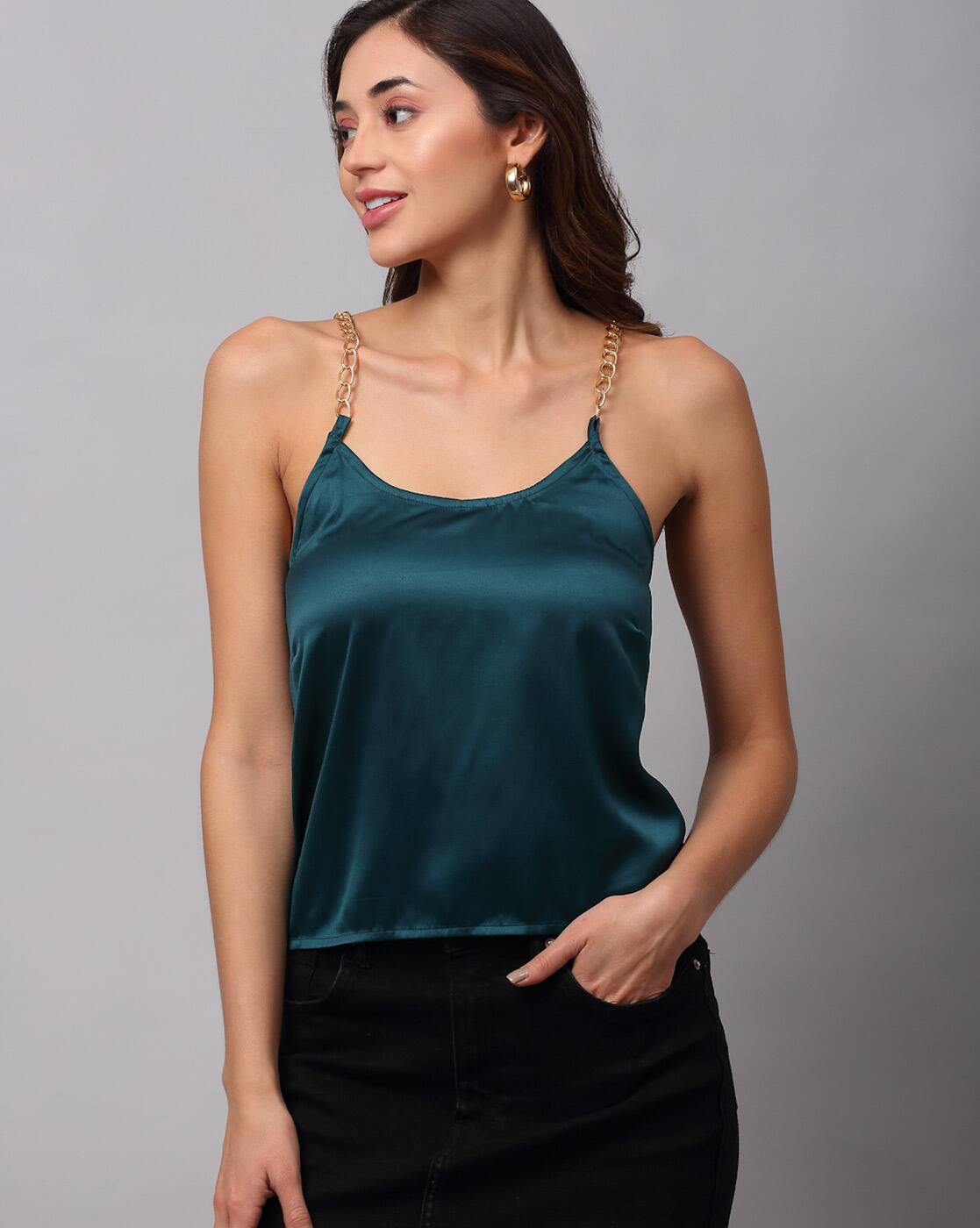 トップス AMERI CLARA SATIN TANK TOP CLARA SATIN TANK TOP