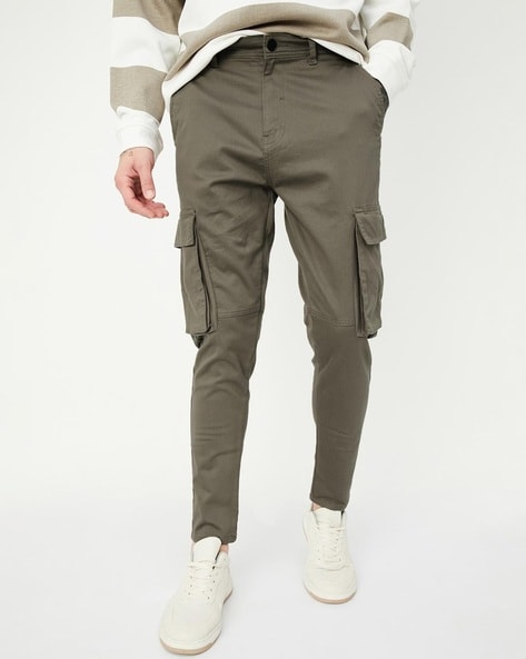Bando carrot fit tapered jersey suit pants in green | ASOS