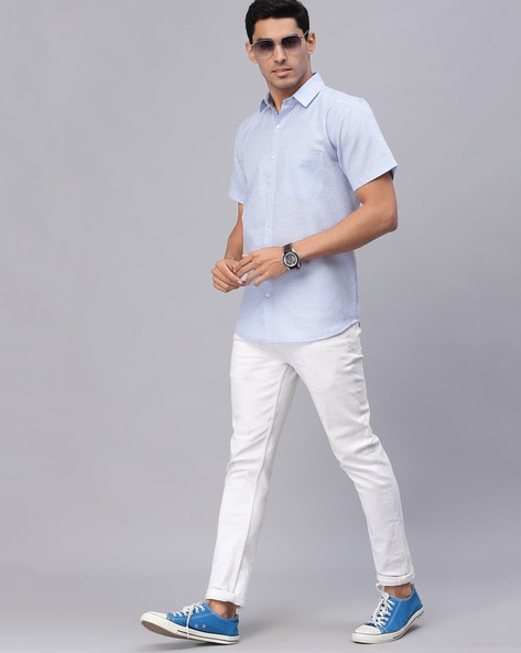 Neudis Solid Shirt with Patch Pocket