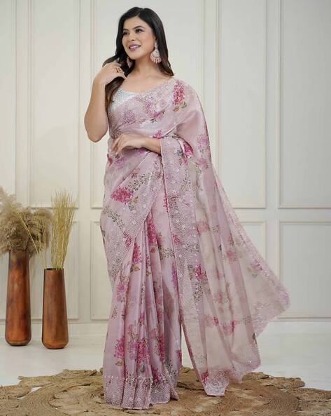 Pink Sarees Collection - Buy Fancy Pink Saree for women Online | Myntra