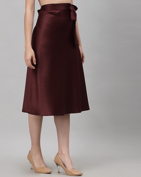 Buy Maroon Skirts for Women by NEUDIS Online