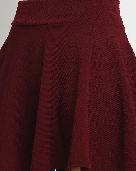 Buy Maroon Skirts for Women by NEUDIS Online