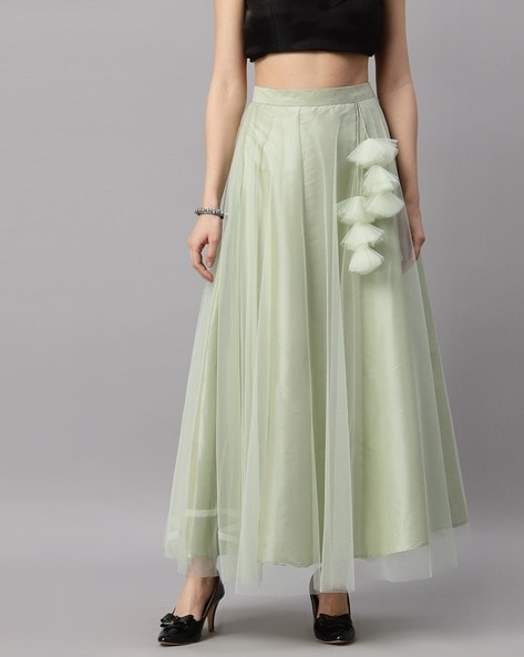 Green 2025 net skirt