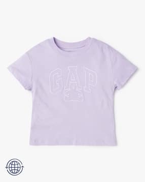 Round-Neck T-Shirt with Logo Applique-image-29