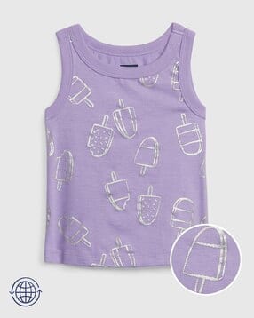 Printed Organic Cotton Tank Top-image-26