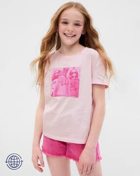 gap kids Barbie Organic Cotton Round-Neck T-Shirt-picture-19