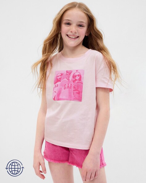 Buy Pink Tshirts for Girls by Gap Kids Online Ajio