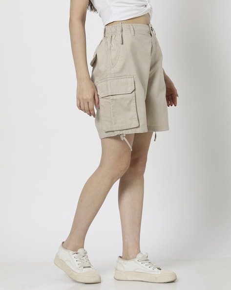 Buy Beige Shorts for Women by MISS PLAYERS Online | Ajio.com