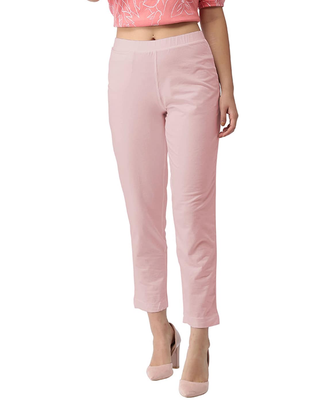 Baby Pink Ladies Cigarette Pants at Rs 210/piece | Ladies Cigarette Pants  in Surat | ID: 23934595155