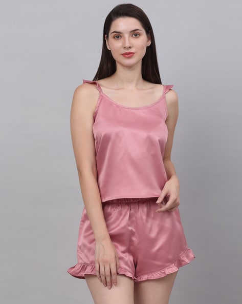 Satin shorts online clearance india