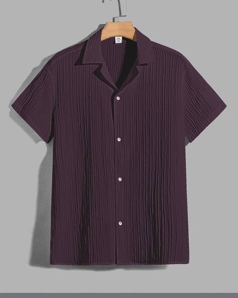 WUXI Men Knitted Loose Fit Shirt