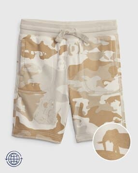 gap kids Camouflage Print Shorts with Slip Pockets-picture-50