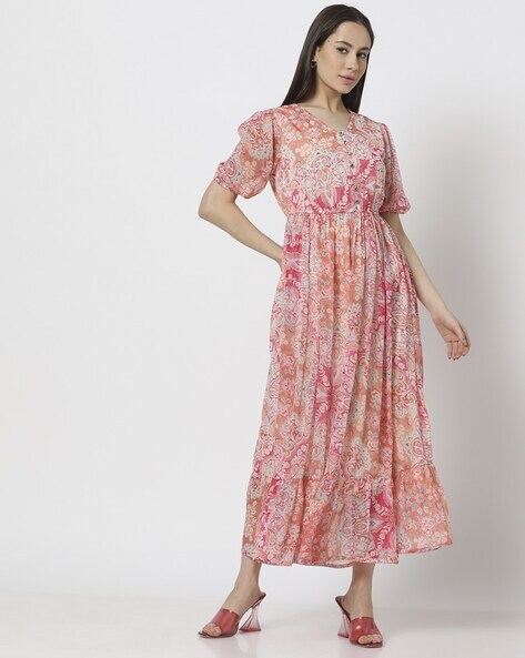 Women Printed Regular Fit Shift Dress