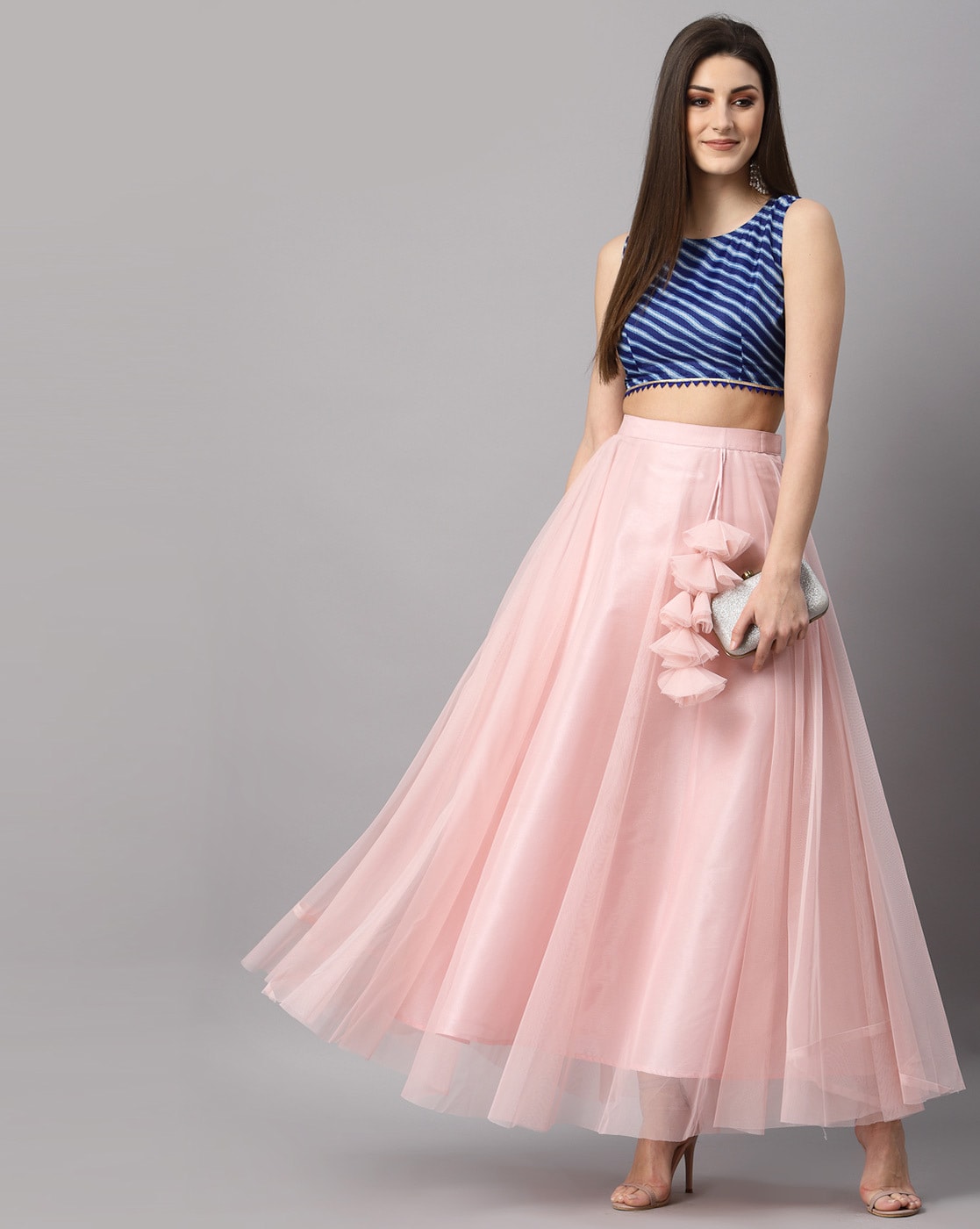 Pink skirt hotsell and top