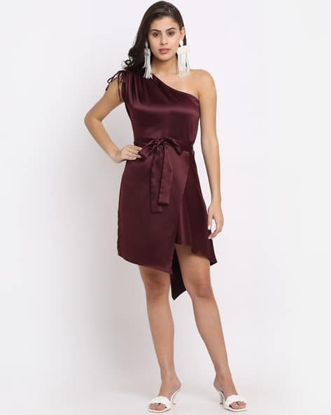 Buy Burgundy Dresses for Women by NEUDIS Online