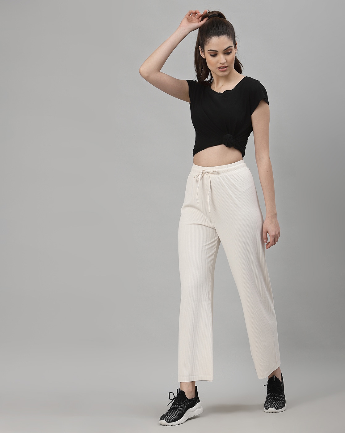 Buy White Track Pants for Women by NEUDIS Online