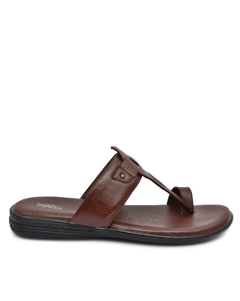 T Strap Flip Flops with Toe Ring