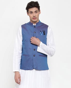 neudis Nehru Jacket with Mandarin Collar-picture-18
