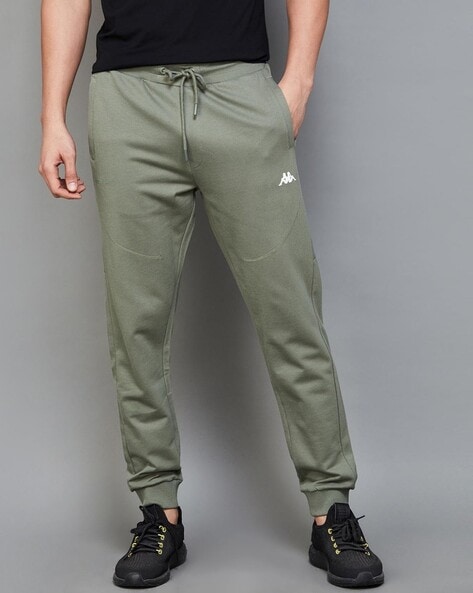 Men Fitted Joggers with Drawstring Waist