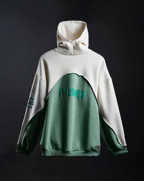 Men Brand Embossed Oversized Hoodie