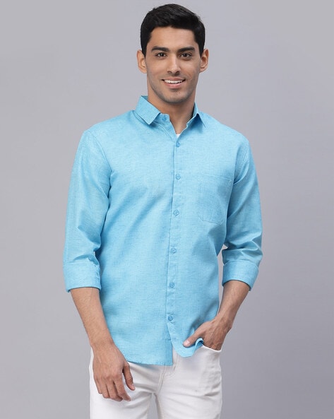 Neudis Solid Shirt with Patch Pocket