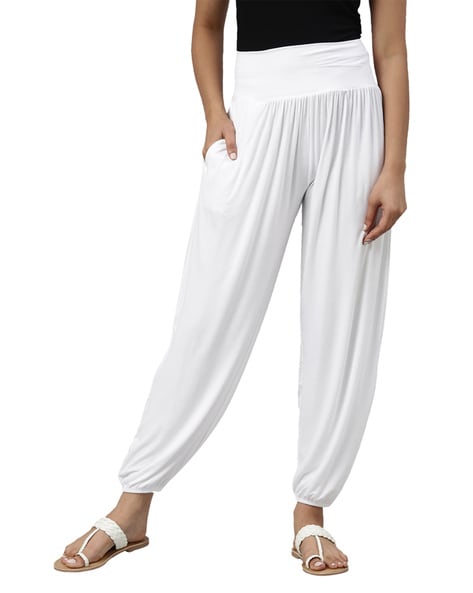 Patiala Pants with Elasticated Waist Price in India
