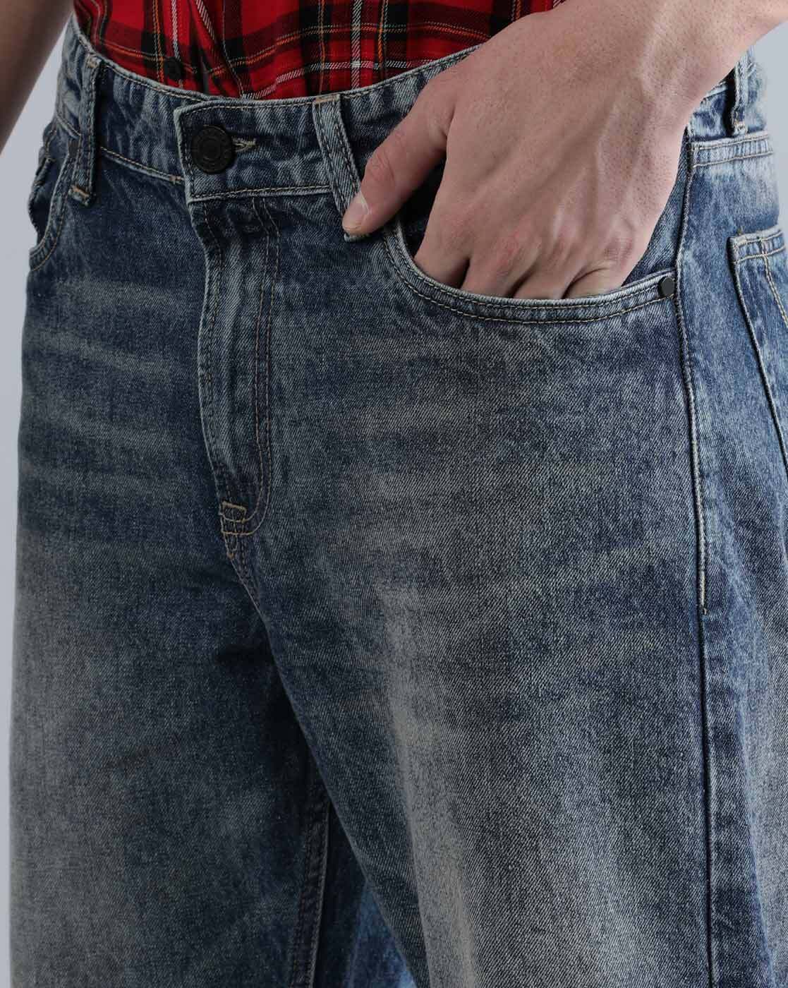 Buy Navy blue Jeans for Men by Bene Kleed Online