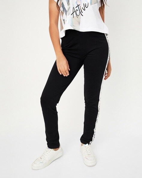 Buy Black Track Pants for Girls by Nusyl Online