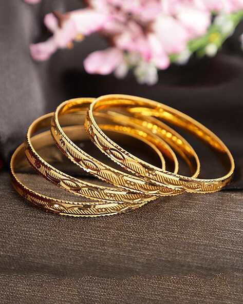Buy Gold Bracelets Bangles for Women by Shining Diva Online Ajio