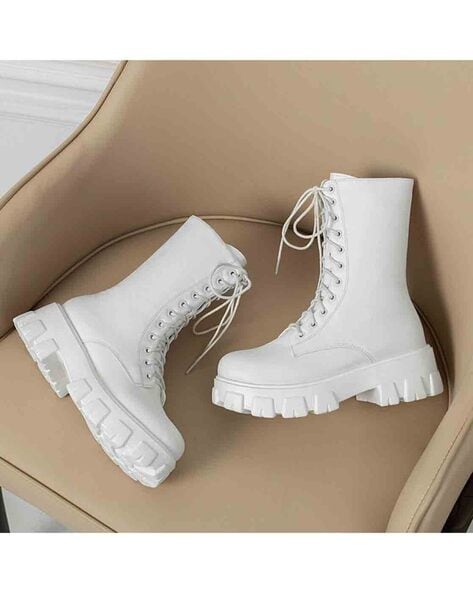Buy White Boots Online In India - Etsy India