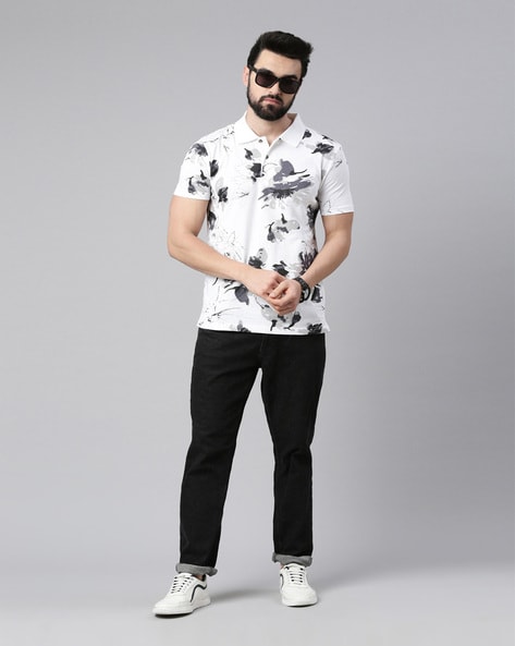 Floral polo 2024 outfit men