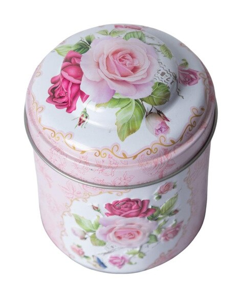 Floral sale tin box